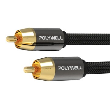 POLYWELL 寶利威爾 RCA數位音源銅軸線  PW15-W52-B070  1條