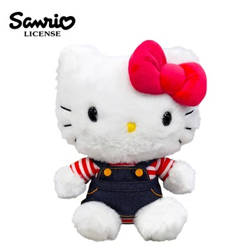 凱蒂貓 單寧系列 絨毛玩偶 21cm 娃娃 玩偶 hello kitty 三麗鷗161335