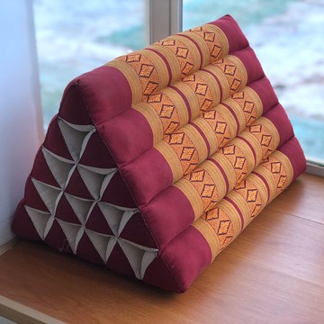 泰國三角靠枕床頭大靠背飄窗榻榻米沙發護腰大靠墊 東南亞SPA布藝