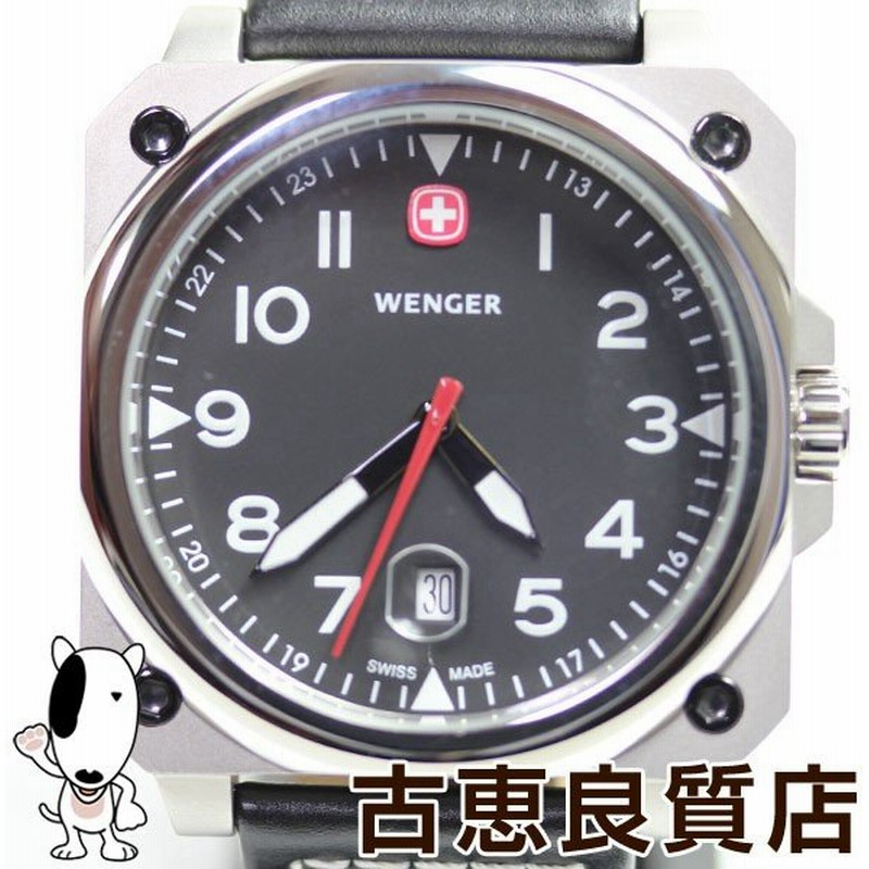 WENGER ウェンガー 7242X スイスミリタリー 黒文字盤 腕時計 メンズ ステンレス/レザーベルトモデル 質屋出店 MT1430 中古 美品 通販 LINEポイント最大0.5%GET | LINEショッピング WENGER ウェンガー 7242X スイスミリタリー 黒文字盤 腕時計 メンズ ステンレス/レザーベルトモデル 質屋出店 MT1430 中古 美品 通販 LINEポイント最大0.5%GET | LINEショッピング