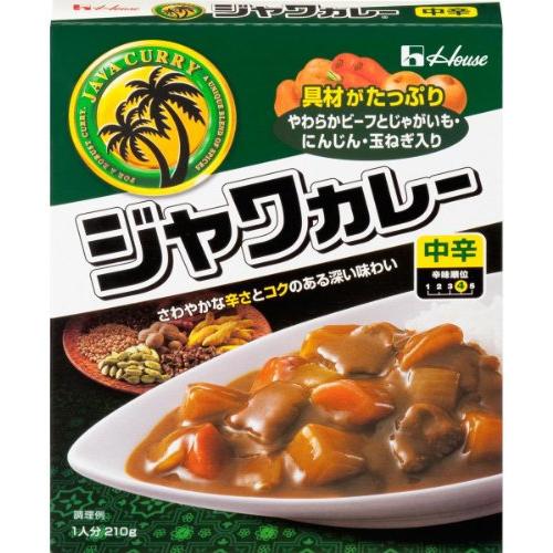 ハウス レトルトジャワカレー 中辛 210g×3個