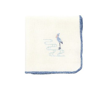 地球樹公平貿易fair trade -- 濱文樣 滾邊刺繡棉布小手帕