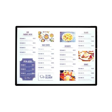 其它工具 led看板 價格展示牌 發光展示牌 壓克力菜單 A3展示牌 價目牌 A3廣告立牌 招牌燈箱 薄燈箱 618-ABA3L