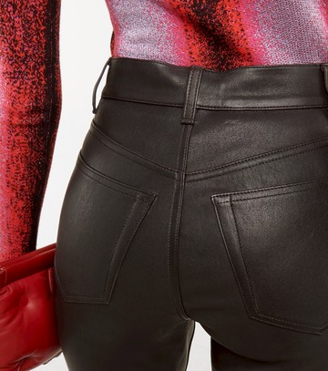 Re/Done 70s high-rise straight leather pants