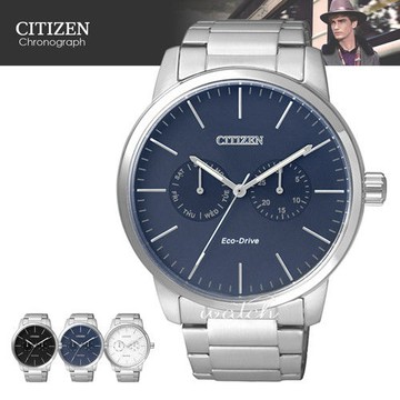 【CITIZEN 日系星辰】極簡風格 光動能 時尚風格男錶(AO9040-52L)