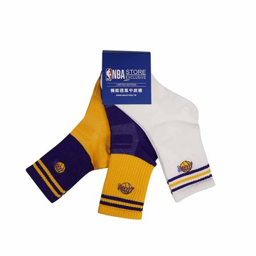 NBA 兒童 中筒襪 三入 湖人隊