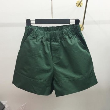 短褲女夏寬松休閑2025新款韓版百搭松緊高腰顯瘦a字闊腿熱褲ins潮