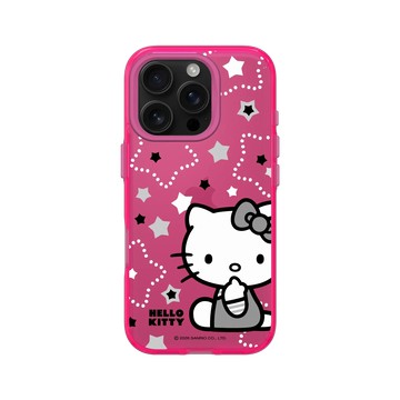 iPhone 16 Pro Clear 粉漾桃 - 三麗鷗-Hello Kitty - 簡約系列-星光閃爍