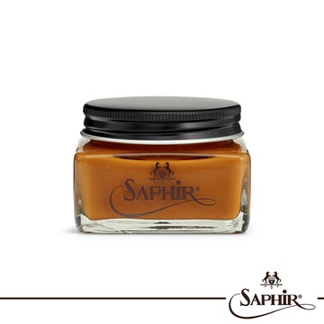【SAPHIR莎菲爾-金質】皮革鞋蠟- 皮鞋補色 皮鞋護色 紳士鞋上蠟