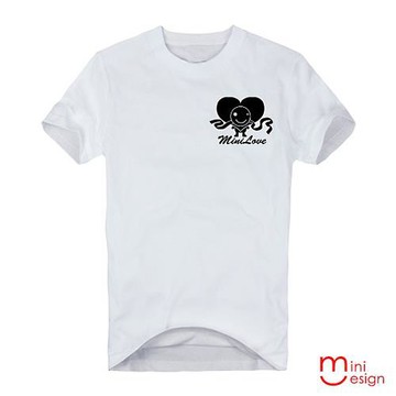 Minidesign-MINI心型人潮流設計短T 五色