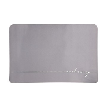 FAmILyLIFE 生活 硅藻泥快速吸水防滑腳踏墊 A-087-B 720g  70 x 50cm  紳士灰  1個