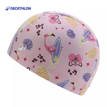 【迪卡儂】彈性輕盈印花網布泳帽 S號｜Decathlon