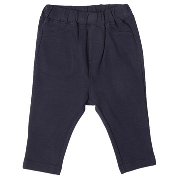 akachan honpo - 10分經典褲 耐摩擦-深藍色