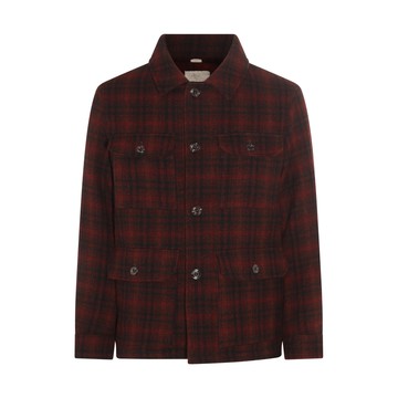 Altea - Brown Wool Check Casual Jacket