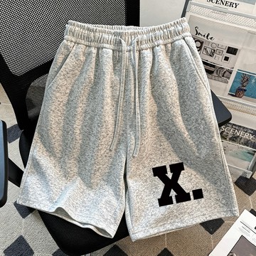 【PRPN】運動短褲 韓系短褲 貼身短褲 印花短褲 棉質短褲 抽繩短褲 夏天短褲 寬鬆短褲 闊腿短褲 女生短褲 顯瘦短褲