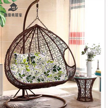 免運 吊籃吊椅 家用 室內秋千藤椅搖 搖椅 陽臺吊床吊蘭戶外單雙人鳥巢qxm8041
