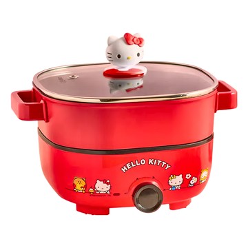 Hello Kitty 凱蒂貓 多功能分離式料理鍋 3L大容量 1000W功率  KT-EP02