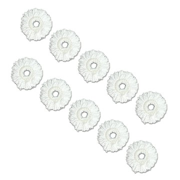 保麗晶台灣製全自動脫水電動拖把專用布頭10入 請注意、只賣布頭、不含主機脫水桶及桿子圓盤 確認商品再下單喔