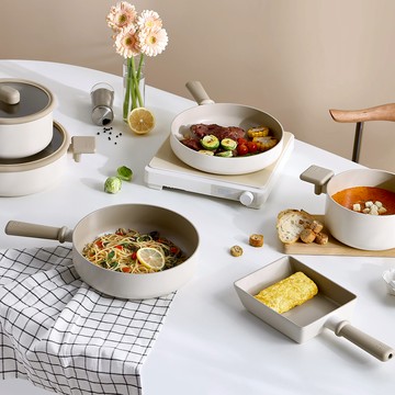 迷你Chouchou咻咻系列4鍋全套 (全覆底/不挑爐具，瓦斯爐電磁爐可用)