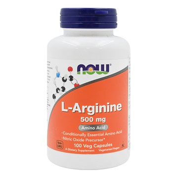 NOW Foods 左旋精胺酸膠囊  100顆  70g  1罐