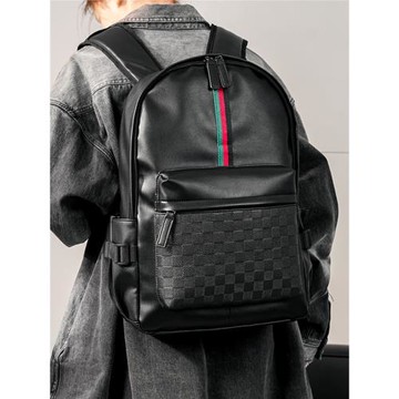 新款男士雙肩包電腦包潮牌商務大容量背包休閑旅行包大學生書包潮