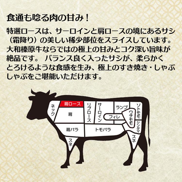 ギフト 内祝い 肉 牛肉 黒毛和牛 大和榛原牛 A5 すき焼き用 すき焼き用 特選ロース肉 木製箱入 400g 内祝い 御礼 プレゼント 送料無料 冷凍便