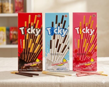 【10元專區】泰國Ticky棒餅 草莓/巧克力/牛奶巧克力
