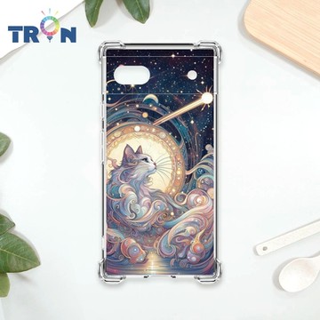 TRON GOOGLE Pixel 7A 夏夜流星與貓系列 四角防摔 軟殼 手機殼