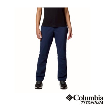 Columbia 哥倫比亞 女款- 防潑輕量長褲-深藍色 UAR30110NY/JS