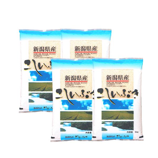 新米 20kg 新潟産こしいぶき お米 20キロ 送料無料 令和5年産 白米 精米 5kg x4袋