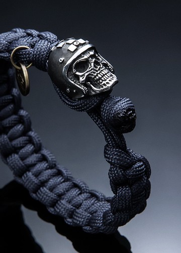 Helmet Skull Survival Bracelet 安全帽骷髏求生手環—海軍藍