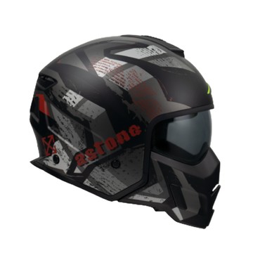 ASTONE 安全帽 SK6 VA1 平黑紅 眼鏡溝 藍芽耳機孔位 可拆式下巴面甲 內襯全拆洗 抗UV 全罩