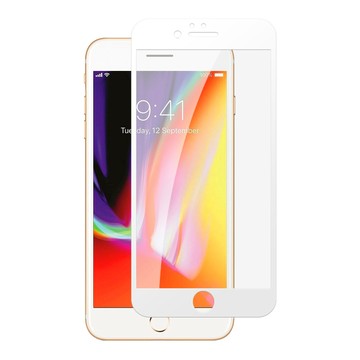 JAX IPhone 6/6S 絲印白色 透明 9H 高品質鋼化膜(二入組)(iphone6保護貼  iphone6S保護貼  iphone 保護膜 保護貼 鋼化膜 6 6S  IPHONE 6  IPHONE 6S )