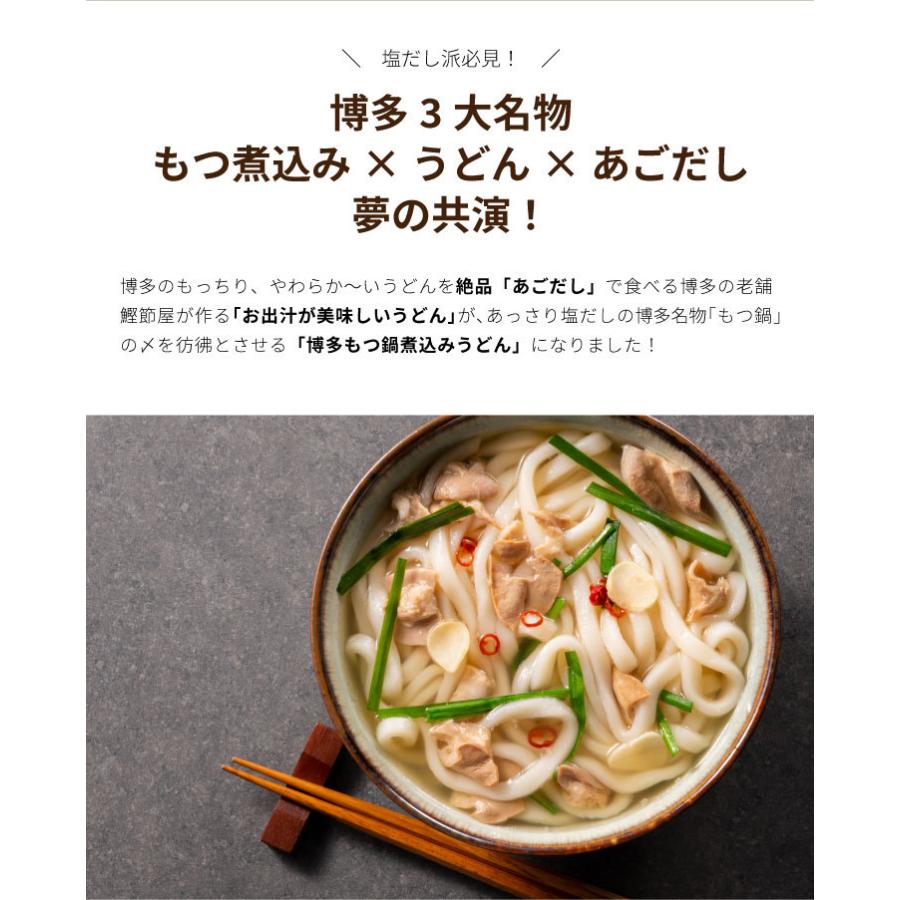 「博多もつ鍋煮込みうどん2人前」九州 お取り寄せ 博多 もつ鍋 牛もつ あごだし 煮込みうどん