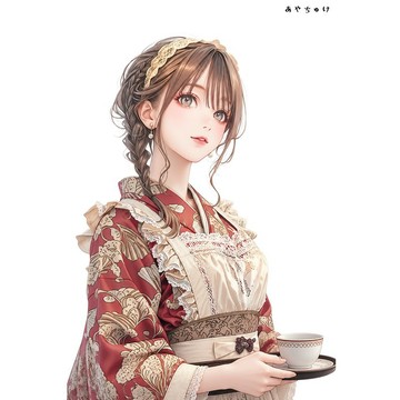 【9 月新品】07-141-0203 人物貼紙 幻想復古浪漫喫茶
