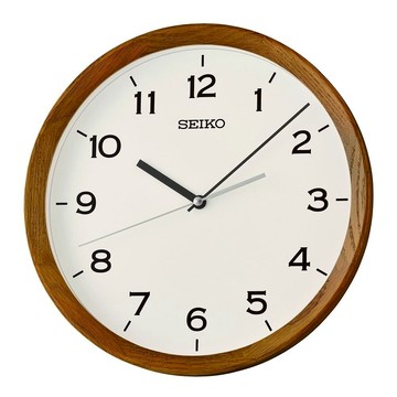 seiko SK037 精工鐘 (QXA853B) 北歐風木質時尚簡約掛鐘 29.8cm