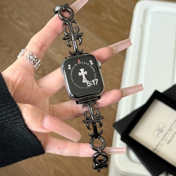 韓國金屬鏤空錶帶 適用於 Apple watch 蘋果iWatch錶帶 手腕錶帶