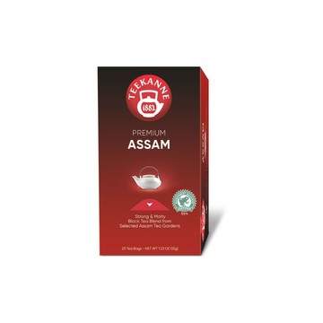 【TEEKANNE 恬康樂】Premium Assam 阿薩姆紅茶 (1.75g x 20包/ 盒)｜雨林認證