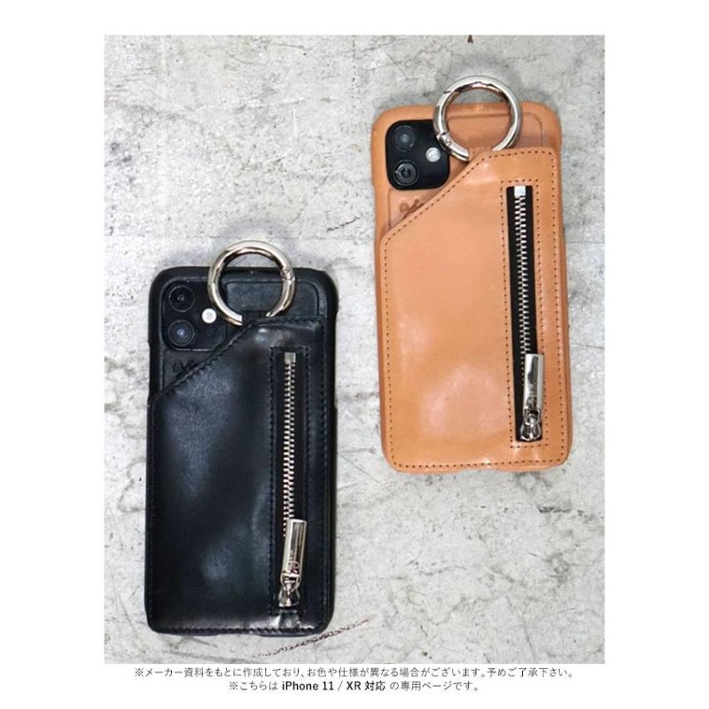 iPhone11/XR対応】エジュー ajew ajew cadenas leather zipphone case 