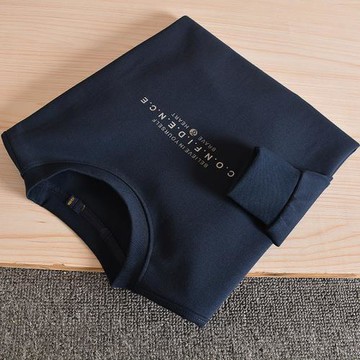 秋冬季外貿尾貨圓領潮長袖衛衣