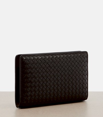Bottega Veneta Agenda Intrecciato leather clutch