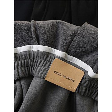 男童加絨彎刀褲冬季新款2026兒童加厚一體絨直筒褲中大童休閑衛褲