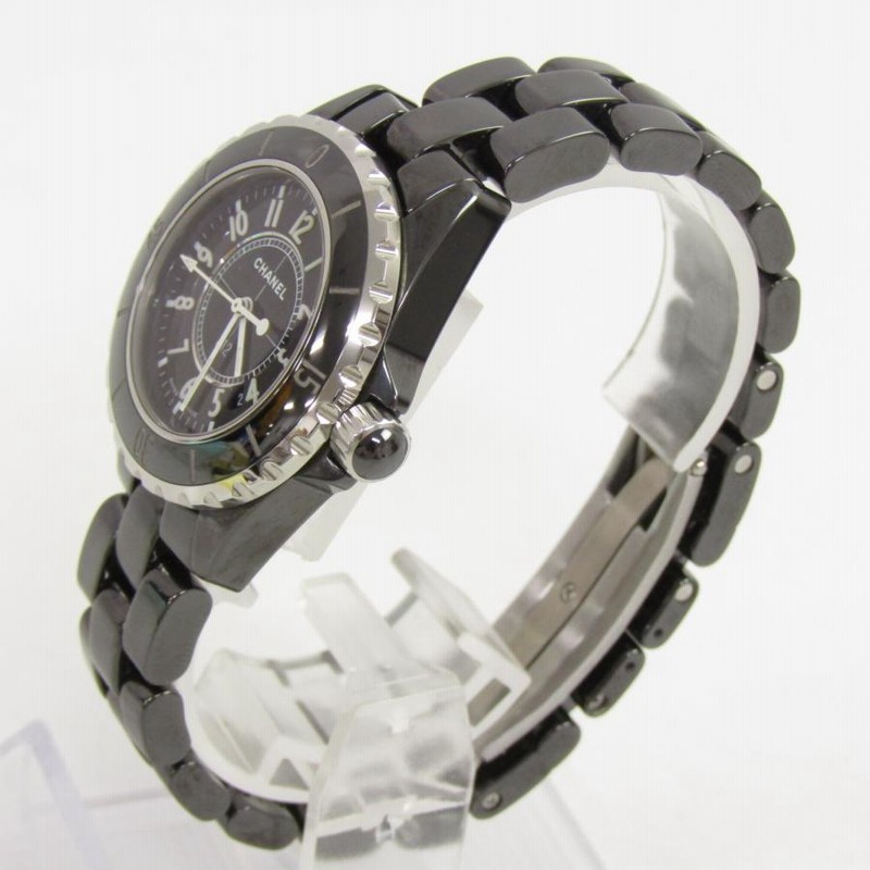 CHANEL シャネル J12 黒 セラミック デイト H0682 クォーツ