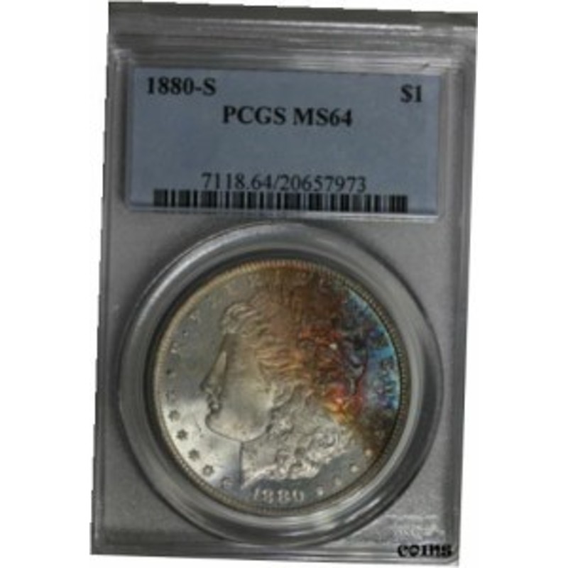 品質保証書付】 アンティークコイン NGC PCGS 1880 S $1 PCGS MS64