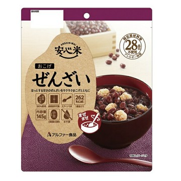 【江戶物語】Alpha-rice 阿爾法 防災食品 安心米系列 紅豆即食粥 紅豆湯飯 長期保存 備糧 日本原裝進口