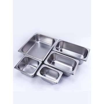 不銹鋼份數盤分數盒長方形冰激凌快餐沙拉食物甜品保溫盒涼拌菜盆