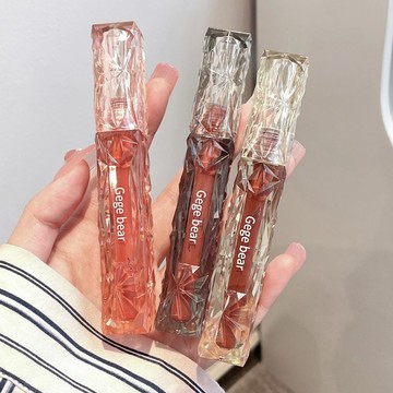 Gege bear 戈戈小熊 晶透鑽光鏡面唇釉 水光玻璃唇 滋潤保濕提氣色 素顏顯白 口紅 庫柏醬萌選