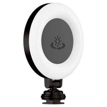 Fotopro 雙色溫美顏燈 FS-07  黑色  1個