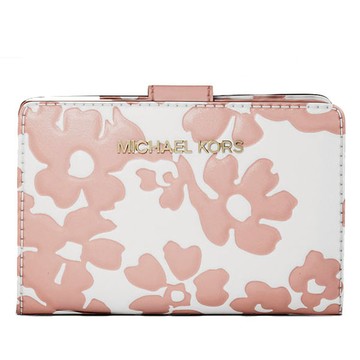 Michael Kors 花朵皮革中夾