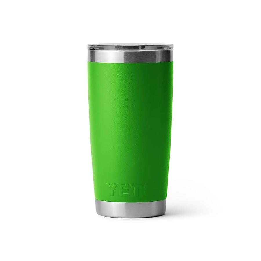 YETI RAMBLER 20 OZ TUMBLER, STAINLESS STEEL, VACUUM INSULATED WITH MAGSLIDER LID, CANOPY GREEN